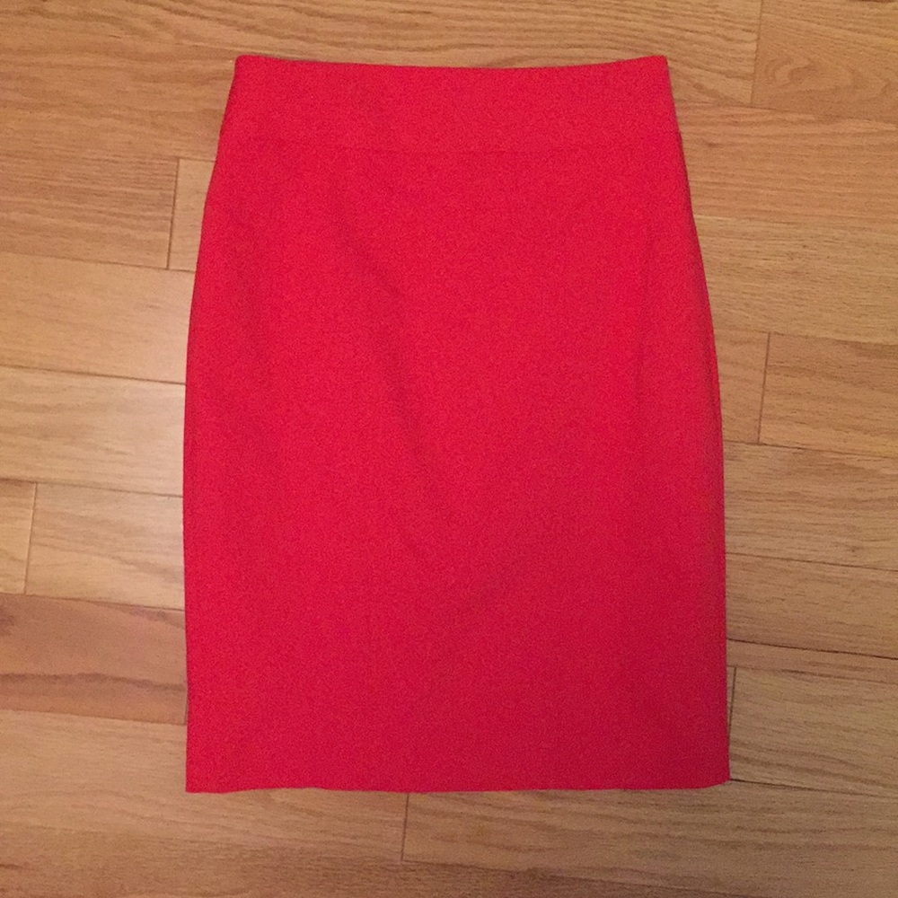 Red pencil skirt from Express